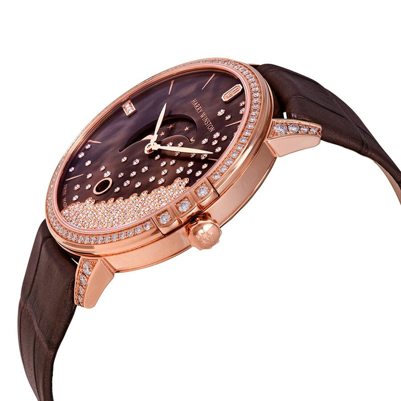 Harry Winston Midnight Men's 18k Rose Gold Diamond Watch #MIDQMP39RR004 - Watches of America #2