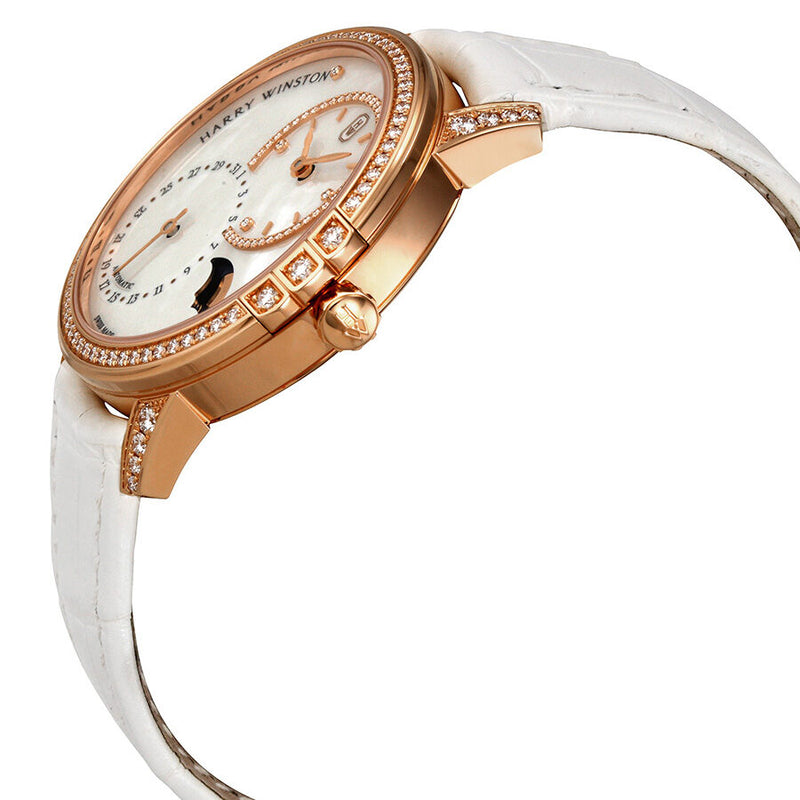Harry Winston Midnight White Mother Of Pearl Dial Automatic Ladies Watch #MIDAMP36RR001 - Watches of America #2