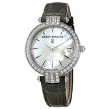 Harry Winston Premier 36mm 18kt White Gold Diamond Ladies Watch #PRNQHM36WW016 - Watches of America