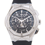 Hublot Aerofusion Chronograph Diamond Transparent Dial Unisex Watch #525.NX.0170.RX.1804.ORL18 - Watches of America