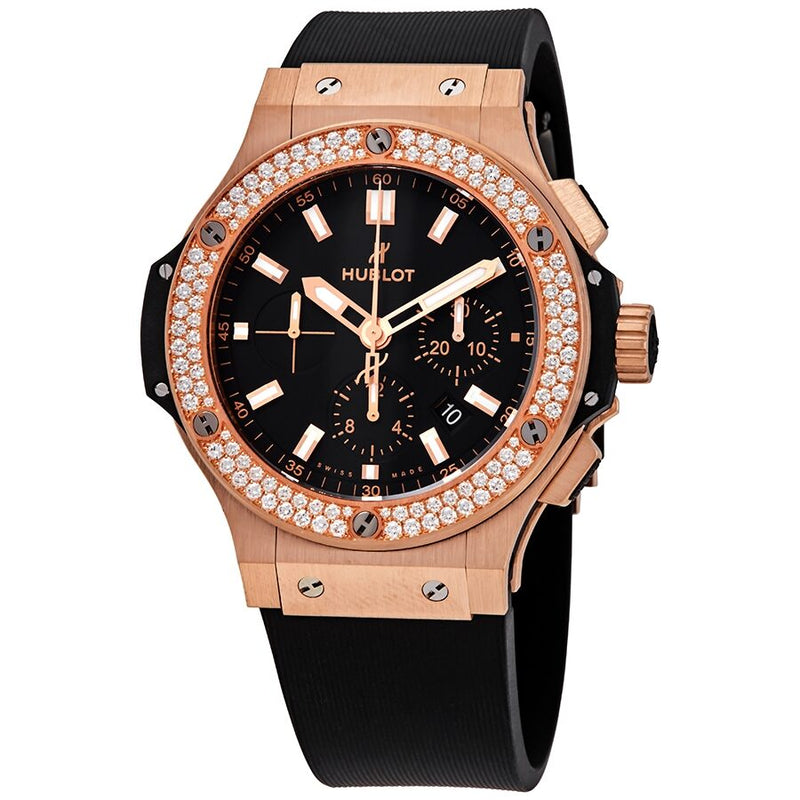 Hublot Big Bang 18kt Rose Gold Automatic Chronograph Diamond Men's Watch 301PX1180RX1104#301.PX.1180.RX.1104 - Watches of America