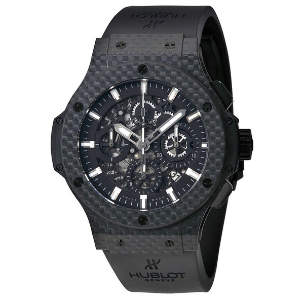 Hublot Big Bang Aero Bang Black Carbon Fiber Dial Automatic Men's Watch #311.QX.1124.RX - Watches of America