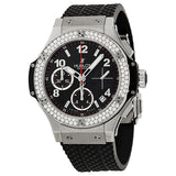 Hublot Big Bang Black Dial Automatic Black Rubber Men's Watch #342SX130RX114 - Watches of America