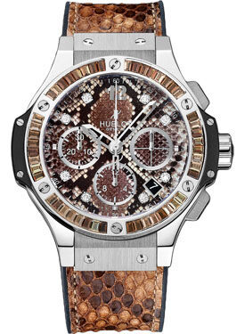 Hublot Big Bang Boa Bang Chronograph Automatic Diamond Brown Dial Men's Watch #341.SX.7917.PR.1979 - Watches of America