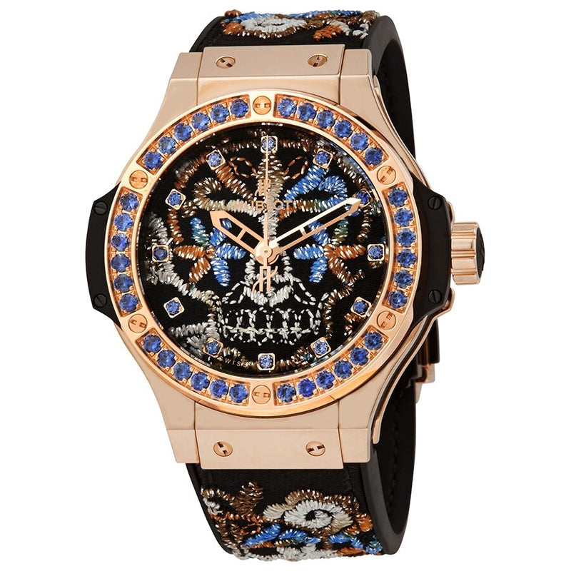 Hublot Big Bang Broderie Sugar Skull Gold Automatic Men's Limited Edition Watch #343.PS.6599.NR.1201 - Watches of America
