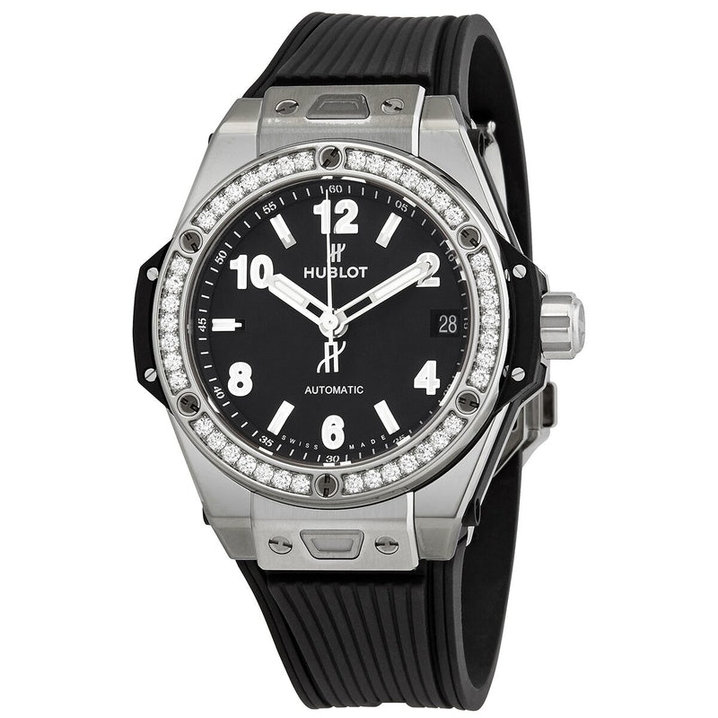 Hublot Big Bang Chronograph Automatic Diamond Black Dial Men's Watch #465.SX.1170.RX.1204 - Watches of America