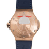 Hublot Big Bang Gold Blue Chronograph Automatic Diamond Ladies Watch #361.PX.7180.LR.1204 - Watches of America #4