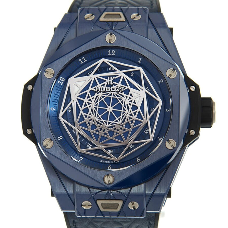 Hublot Big Bang Sang Bleu Blue Dial Men's Watch #415.EX.7179.VR.MXM19 - Watches of America