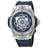 Hublot Big Bang Sang Bleu Diamond Blue Dial Ladies Watch #465.SS.7179.VR.1204.MXM19 - Watches of America