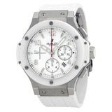 Hublot Big Bang St. Moritz Chronograph White Dial White Rubber Unisex Watch #301.SE.230.RW - Watches of America