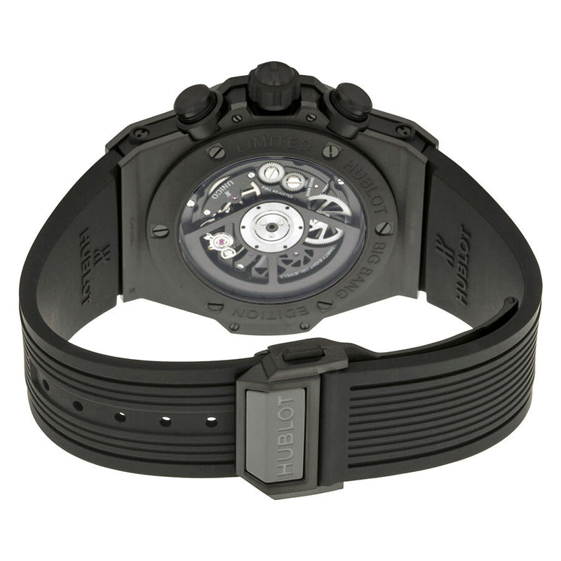 Hublot Big Bang Unico Automatic Chronograph Black Ceramic Black Rubber Men's Watch #411.CI.1110.RX - Watches of America #3