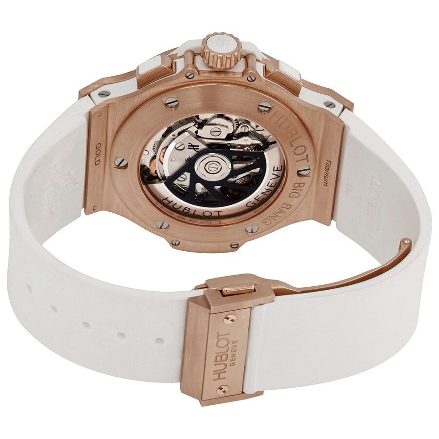 Rose Gold Relojes Hublot Geneve Hublot Big Bang White Dial 18kt