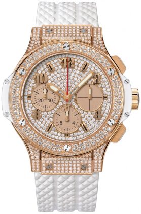 Hublot Big Bang White Diamond Dial Automatic 18 Carat Rose Gold Ladies Watch #341.PE.9010.RW.1704 - Watches of America