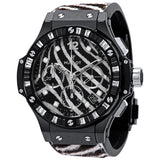 Hublot Big Bang Zebra Diamond Dial Black Ceramic Chronograph Ladies Watch 341CV7517VR1975#341.CV.7517.VR.1975 - Watches of America