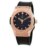 Hublot Classic Fusion 18kt Rose Gold Automatic Black Dial Men's Watch #542.OX.1180.LR - Watches of America