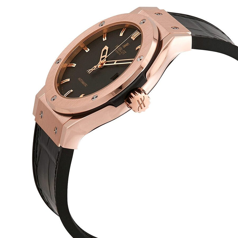 Hublot Classic Fusion 18kt Rose Gold Automatic Black Dial Men's Watch #542.OX.1180.LR - Watches of America #2