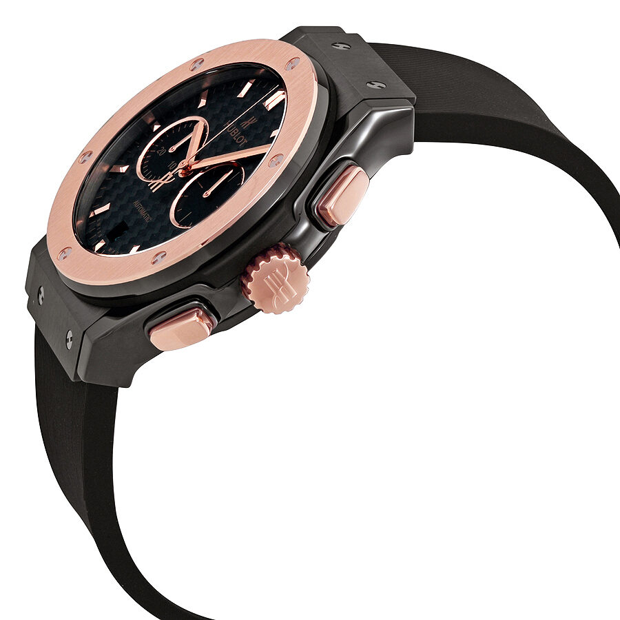 Hublot Classic Fusion Mat 18kt Rose Gold Black Dial Automatic