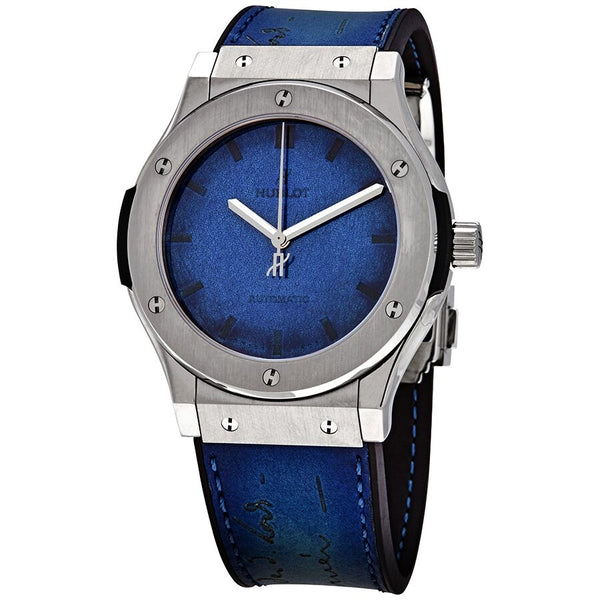 Hublot Classic Fusion Automatic Limited Berluti Blue Men's Watch #511.NX.050B.VR.BER16 - Watches of America