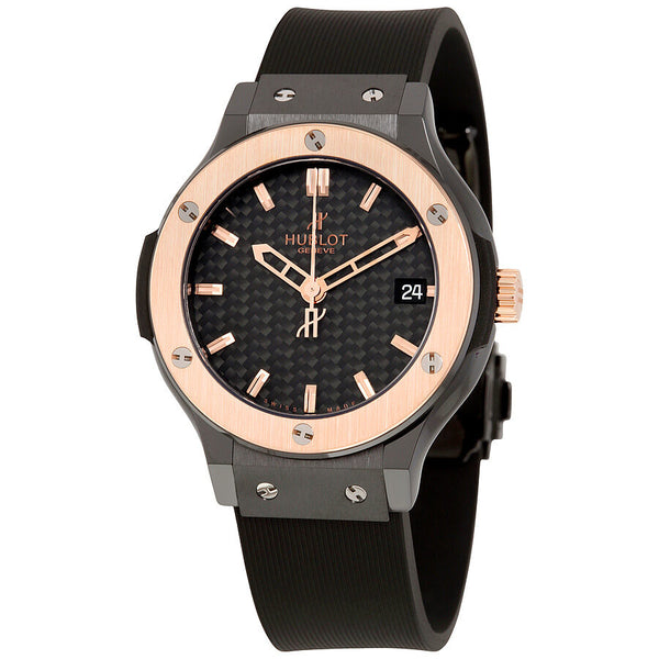 Hublot Classic Fusion Black Carbon Dial Unisex Watch #561.CO.1780.RX - Watches of America