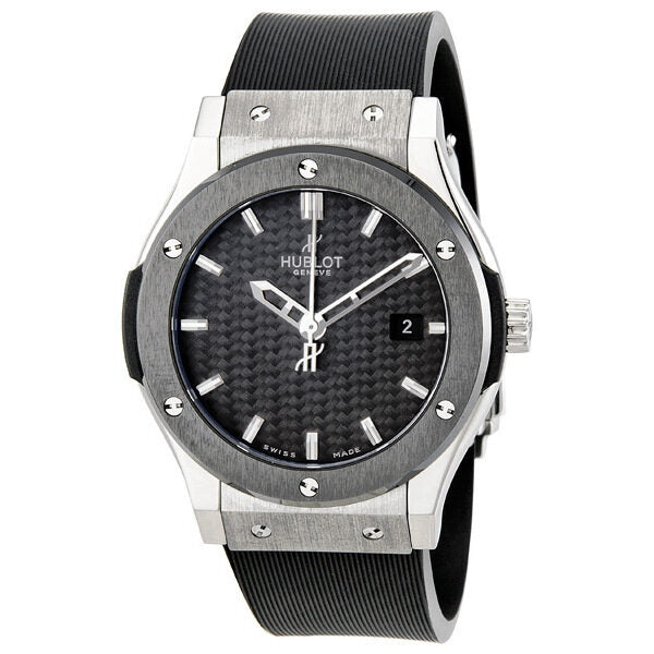 Hublot Classic Fusion Black Dial Automatic Rubber Strap Men's Watch #542.ZM.1170.RX - Watches of America