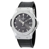 Hublot Classic Fusion Black Dial Black Leather Men's Watch 542NX7070LR#542.NX.7070.LR - Watches of America