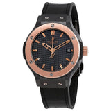 Hublot Classic Fusion Black Dial Black Leather Strap Unisex Watch #561.CP.1780.LR - Watches of America