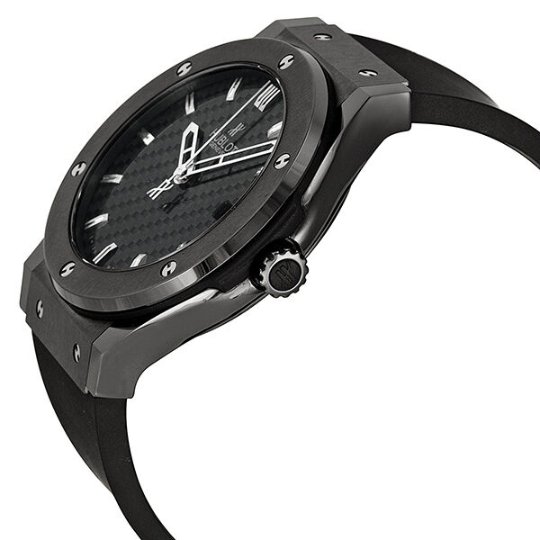Hublot Classic Fusion Black Dial Ceramic Rubber Automatic Men's Watch 511CM1670RX #511.CM.1670.RX - Watches of America #2