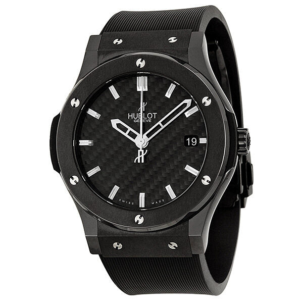 Hublot Classic Fusion Black Dial Ceramic Rubber Automatic Men's Watch 511CM1670RX#511.CM.1670.RX - Watches of America