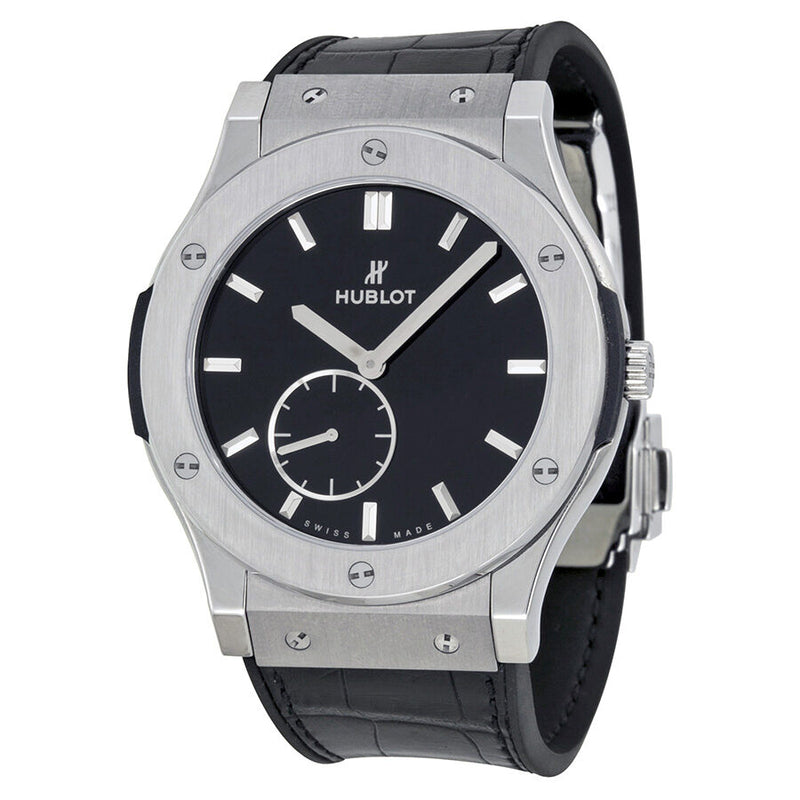 Hublot Classic Fusion Black Dial Titanium Men's Watch 515NX1270LR#515.NX.1270.LR - Watches of America