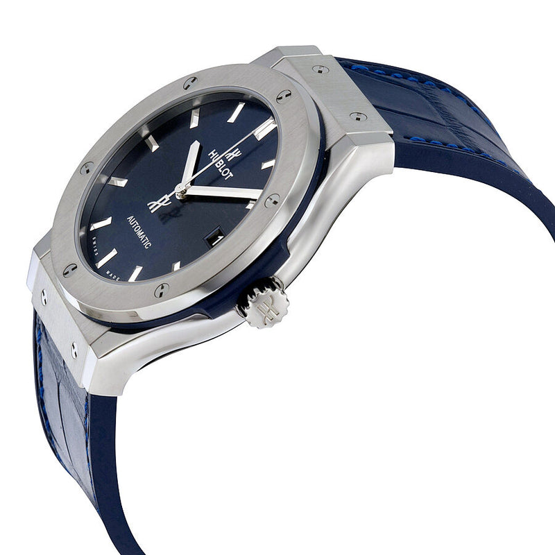 Hublot Classic Fusion Automatic Blue Sunray Dial Titanium Men's Watch #511.NX.7170.LR - Watches of America #2