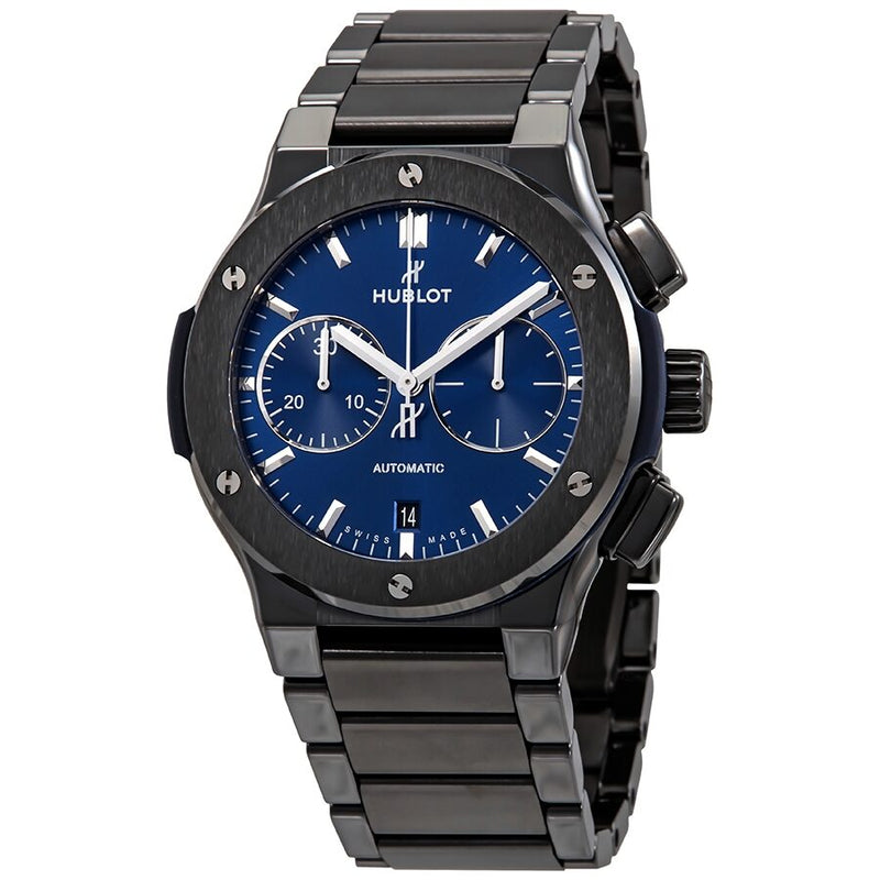 Hublot Classic Fusion Chronograph Blue Dial Automatic Men's Watch #520.CM.7170.CM - Watches of America