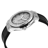 Hublot Classic Fusion Diamond Dial Black Leather Titanium Case Automatic Watch #565.NX.9010.LR.1704 - Watches of America #2
