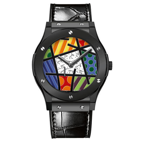 Hublot Classic Fusion Enamel Britto Multi Color Dial Ceramic Limited Edition Men's Watch #515.CS.0910.LR - Watches of America