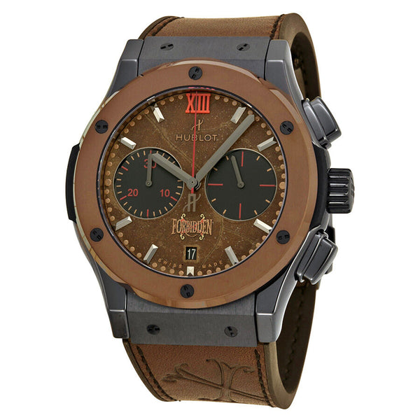 Hublot Classic Fusion Forbidden Chronograph Automatic Tobacco Dial Men's Watch 521CC0589VROPX14#521.CC.0589.VR.OPX14 - Watches of America