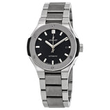 Hublot Classic Fusion Matte Black Dial Automatic Titanium Ladies Watch #585.NX.1170.NX - Watches of America