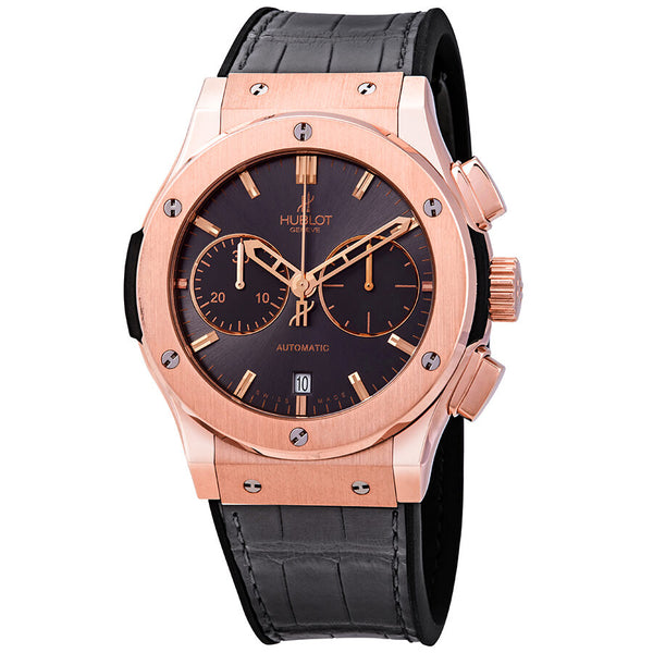 Hublot Classic Fusion Racing Grey Dial Automatic Men's Chronograph 18K King Gold Watch #521.OX.7080.LR - Watches of America