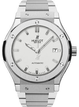 Hublot Classic Fusion Silver Dial Automatic Men's Watch #548.NX.2610.NX - Watches of America