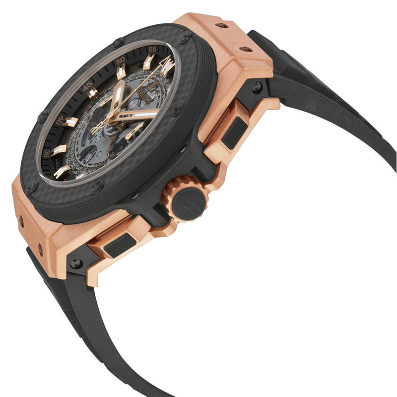 Hublot King Power Unico Black Dial Rose Gold Automatic Men's Watch 701OQ0180RX #701.OQ.0180.RX - Watches of America #2
