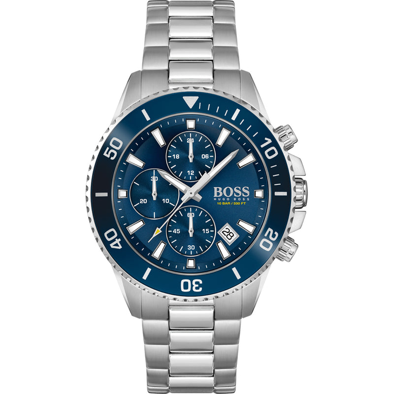 Hugo Boss Admiral Chronograph Blue Dial Men's Watch  1513907 - Watches of America