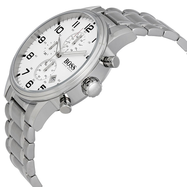 Hugo Boss Aeroliner Chronograph White Dial Men's Watch 1513182 - Watches of America #2