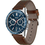 Hugo Boss Allure Brown Leather Strap Men's Watch 1513921 - Watches of America #2
