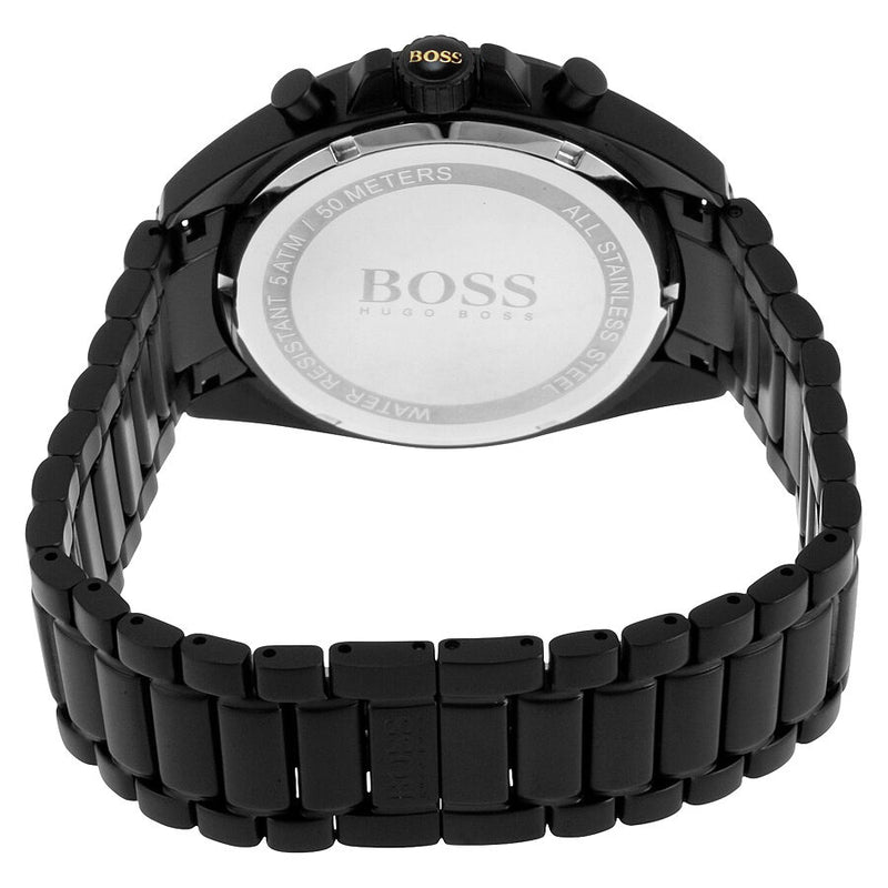 Hugo Boss Chronograph Black Dial Black Ion-plated Men's Watch 1513277 - Watches of America #3