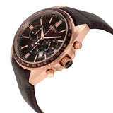 Hugo Boss Driver Chronograph Brown Dial Brown Leather Men's Watch 1513093 - Watches of America #2