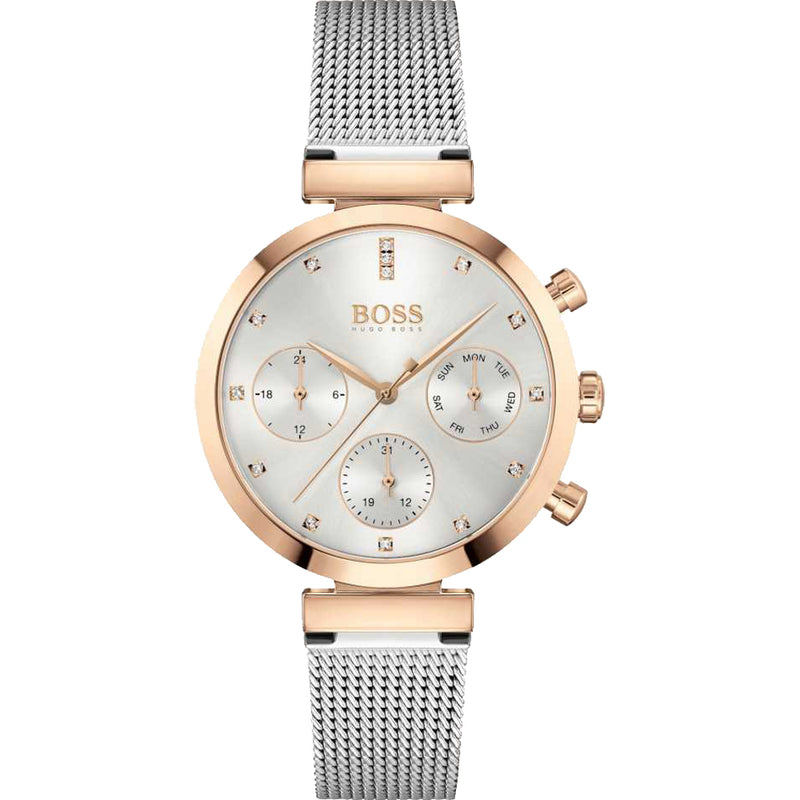 Hugo Boss Flawless Silver Mesh Women's Watch  1502551 - Watches of America