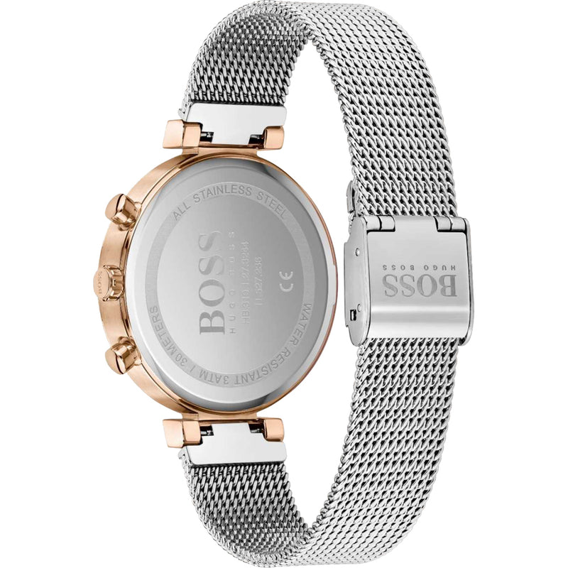 Hugo Boss Flawless Silver Mesh Women's Watch 1502551 - Watches of America #3