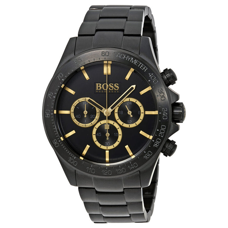 Hugo Boss Ikon Chronograph Black Enamel Dial Men's Watch #1513278 - Watches of America