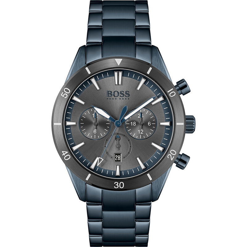 Hugo Boss Santiago Blue Chronograph Men's Watch  1513865 - Watches of America