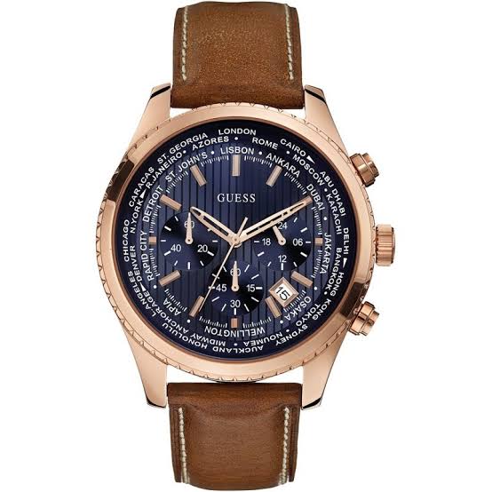 Guess Pursuit Chronograph Blue Dial Men's Watch  W0500G1 - Watches of America