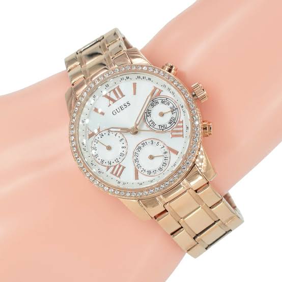 Guess Mini Sunrise Diamond Rose Gold Ladies Watch W0623L2 - Watches of America #4