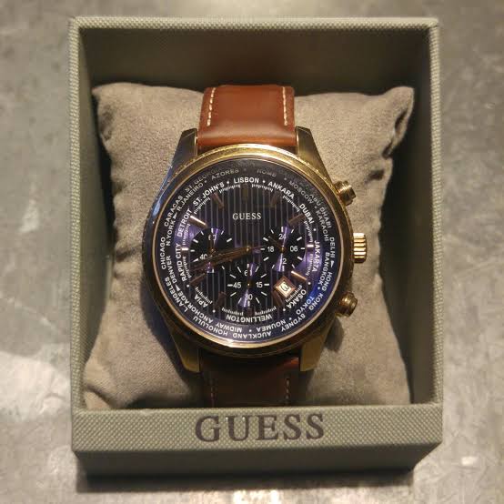 Guess Pursuit Chronograph Blue Dial Men's Watch W0500G1 - Watches of America #2